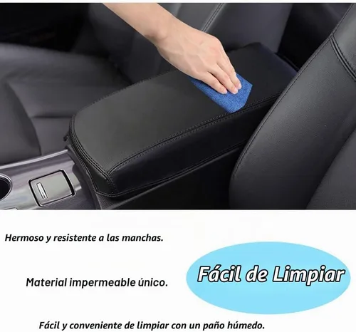 Vista 4 de XITER Con logotipo "Altima" protector para reposabrazos de automóvil, 1 almohadilla de cuero para consola central para Nissan Altima 2013-2018