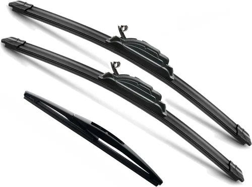 Vista 10 de JustCar - 3 limpiaparabrisas para Jeep Wangler 2007-2017 y Jeep Wrangler JK 2008-2018, repuesto de equipo original - 15, 15 y 12E pulgadas - juego