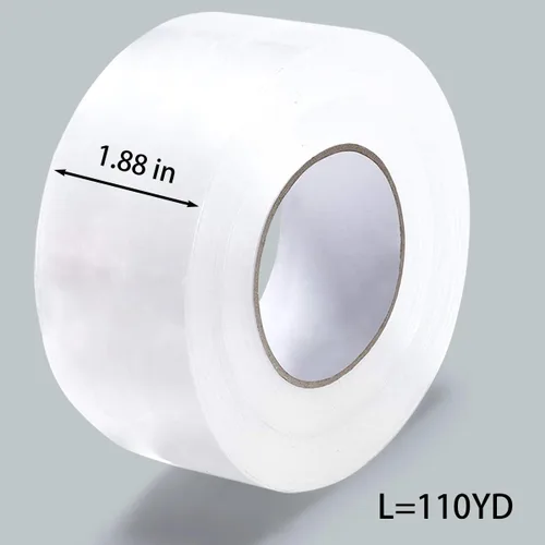 Vista 7 de Cinta de embalaje resistente con dispensador recargable, cinta de embalaje silenciosa de 2.4 mil, 1.88 pulgadas x 110 yardas, repuestos de cinta