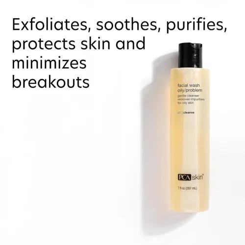 Vista 3 de PCA SKIN Jabón facial hidratante para piel grasa, limpiador facial suave, minimiza los brotes, botella de 7 onzas líquidas