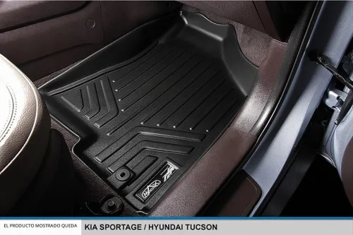 Vista 3 de SMARTLINER Juego de tapetes de piso de primera fila para Hyundai Tucson 2010-2013