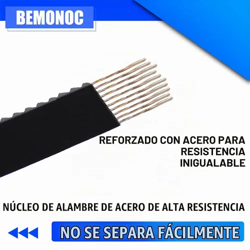 Vista 4 de HTD3M - Correa de distribución de PU de extremo abierto, 0.591 in, para máquinas de grabado láser CNC, paquete de 16.4 ft