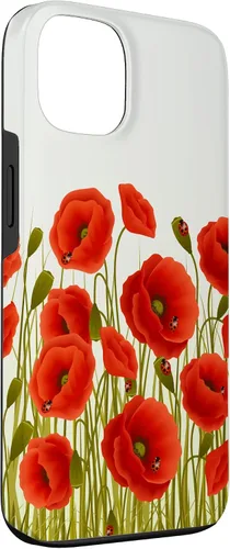 Vista 3 de iPhone 13 Rojo Amapolas Flores En Un Campo Caso