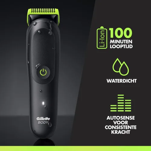 Vista 5 de Gillette Labs i5 Body + Intimate Trimmer Men Black/Green