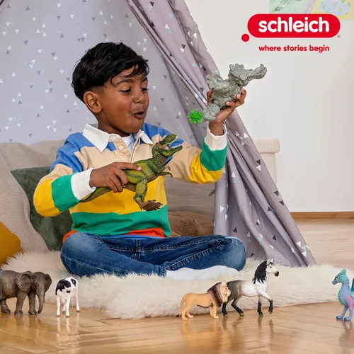 Vista 9 de Schleich Horse Club - Juego de Camping de Coche y Remolque de 110 Piezas con Divertidas Figuras de Caballos y Jinetes para Niñas y Niños - Figuras