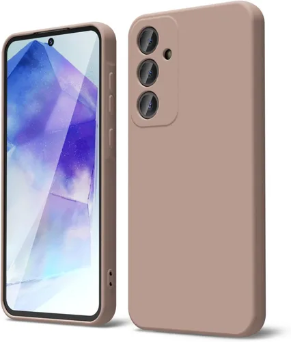 Vista 194 de oakxco Funda para teléfono Samsung Galaxy A12 con agarre de silicona líquida, linda delgada fina suave cubierta de gel de goma TPU lisa para mujeres