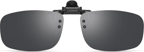 Vista 20 de Gafas de sol polarizadas con clip de metal abatibles y sin montura para gafas graduadas Negro