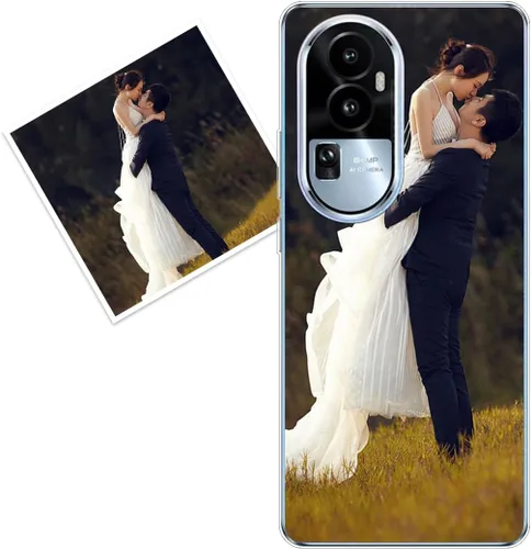 Vista 205 de Funda personalizada compatible con Oppo A1 Pro, fundas de teléfono personalizadas con imagen de foto, imagen de texto, cubierta transparente