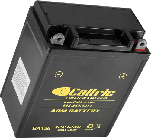 Vista 6 de Caltric Yb12Al-A2 Batería Agm compatible con Kawasaki Ninja Zx-7 Zx7 Zx750-H Zx750H 1990