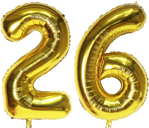 Vista 30 de Globos digitales dorados de 40 pulgadas, con número 10, globos de helio para decoraciones de fiesta de cumpleaños y suministros para decoración