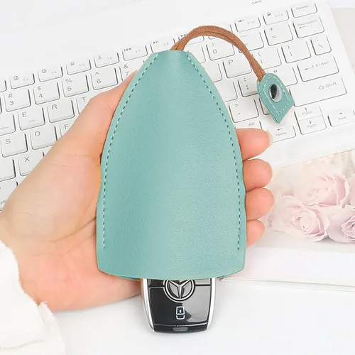 Vista 2 de Pull Out Key Case, Creative Pull-Out Cute Large-Capacity Car Key Case, Stylish PU Leather Key Wallets
