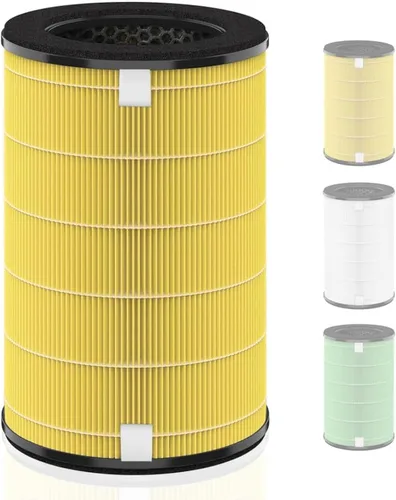 Vista 12 de AP-T10-WT AP-T10FL - Filtro de repuesto compatible con filtro de purificador de aire HoMedics TotalClean Tower Modelo AP-T10 AP-T10-WT AP-T10-BK
