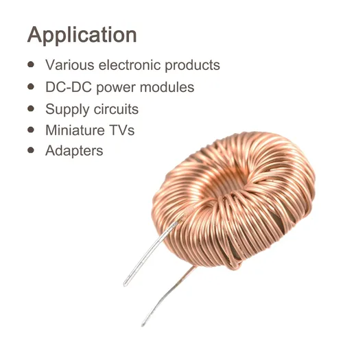 Vista 4 de MECCANIXITY Toroid Inductance - Bobina de cobre de inductancia 330uH 5A para placa de circuito de bricolaje, paquete de 10
