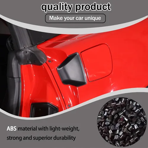 Vista 3 de Lcojicep Cubierta decorativa de ABS para manija de puerta, compatible con Corvette C6 2005-2013, cubierta de cuenco para manija de puerta exterior
