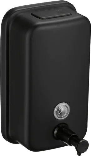 Vista 9 de Dispensador de jabón de acero inoxidable 304 mate, dispensador de jabón comercial montado en la pared, fuerte antioxidante e impermeable para baños