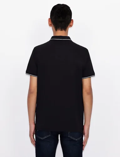Vista 4 de AX ARMANI EXCHANGE - Polo de punto con cremallera para hombre