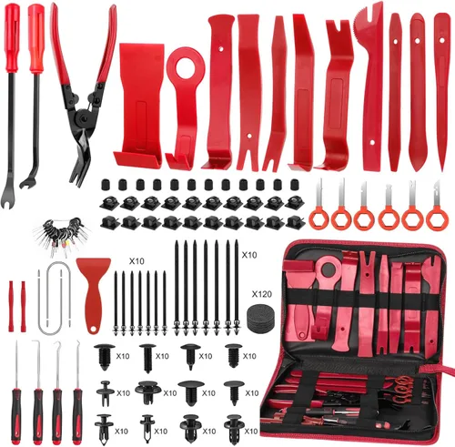 Vista 8 de JNLK - Juego de 352 piezas con herramientas para quitar molduras, herramienta de palanca, kit de herramientas para quitar paneles de puerta