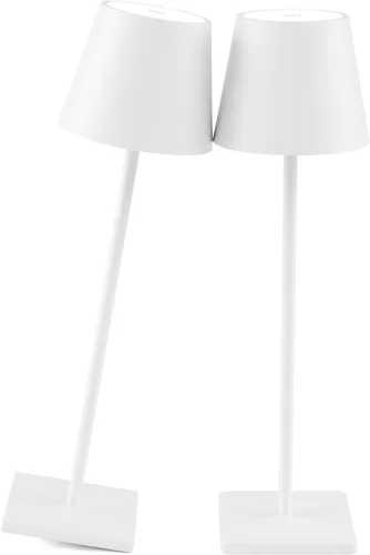 Vista 9 de Lámpara de mesa inalámbrica dorada, 5500 mAh, luz de mesa de latón, 3 temperaturas de color, regulable, recargable, para exteriores, restaurante Oro
