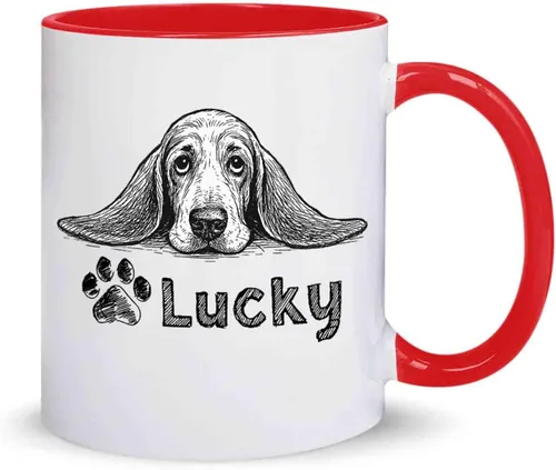 Vista 8 de Taza de café de perro Cocker Spaniel americano con nombre personalizado, tazas personalizadas de perro Cocker Spaniel americano, regalos de Cocker