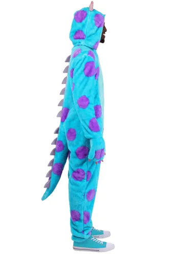 Vista 8 de Disfraz Enterizo Sulley para Adultos de Pixar Multicolor