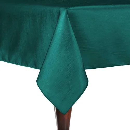 Vista 25 de Ultimate Textile - Paquete de 2 manteles rectangulares reversibles de satén Shantung - Majestic - Mantel rectangular de 60 x 108 pulgadas