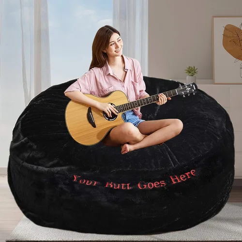 Vista 54 de BCU Funda para Silla Puf Ultra Suave Esponjosa de Piel Sintética Falsa Funda para Puf de Felpa Funda para Sillas de Sala de Estar para Adultos
