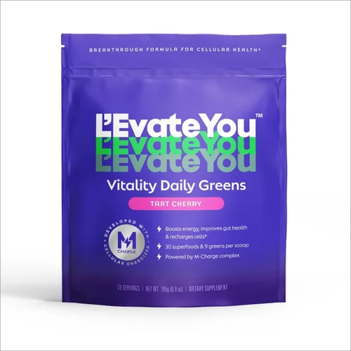 Vista 8 de L'Evate You Vitality Daily Greens - Polvo (28 porciones), 30 superalimentos, 9 verdes, para un impulso de energía celular, alimentado por