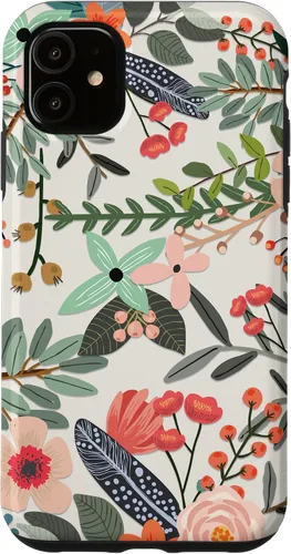Vista 8 de Cute Colorful Garden Botanical Floral Pattern Case for iPhone 17