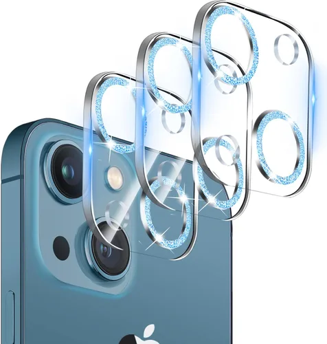 Vista 22 de Dengduoduo Paquete de 3 protectores de lente de cámara para iPhone 13 de 6.1" y iPhone 13 Mini de 5.4", vidrio templado, Ultra HD, dureza 9H Todo