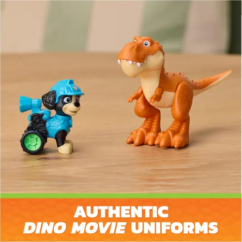 Vista 5 de PAW Patrol The Dino Movie Dino Adventure Pack con 6 figuras de juguete