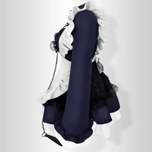 Vista 2 de Kitagawa - Disfraz de sirvienta Kitagawa, conjunto completo para niñas y Halloween
