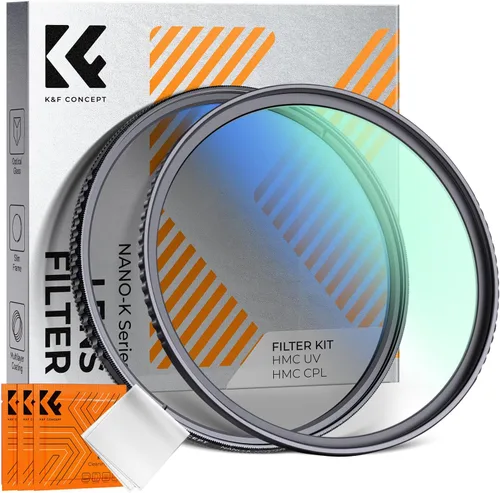 Vista 9 de K&F Concept Kit de filtro de lente UV CPL de 1.929 in, 18 recubrimientos multicapa, filtro polarizador circular y filtro de protección UV MC