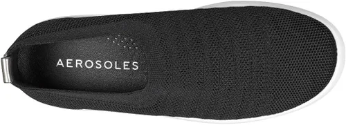 Vista 3 de Aerosoles Zapatillas de cuello para mujer, tela blanca