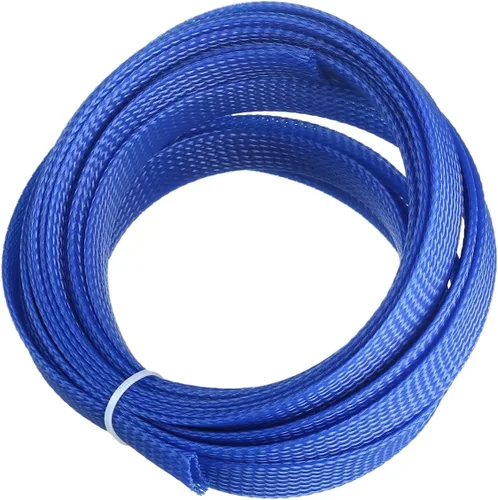 Vista 4 de Othmro Funda de cable trenzado expandible de PET de 16.4 pies, protector de cable flexible de 11/16 pulgadas, funda de organización de cables
