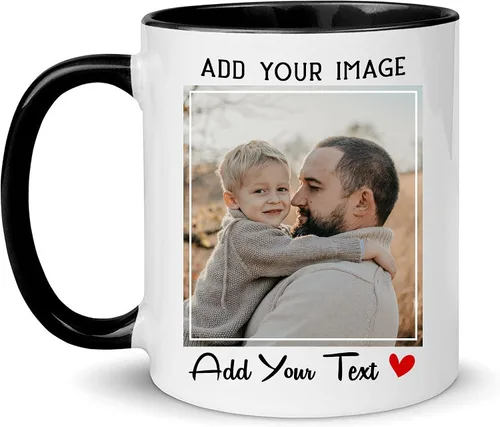 Vista 9 de SANTANNA Taza personalizada para hombres, iniciales personalizadas con nombre de café de cerámica (sus estilos favoritos)