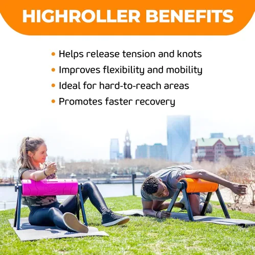 Vista 3 de Activelife - HighRoller, rodillo de espuma ergonómico y elevado, rodillo muscular para terapia física y ejercicio, masaje muscular de tejido