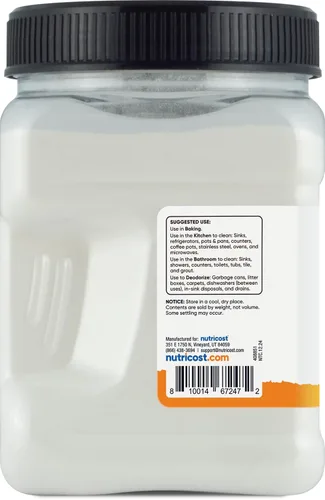 Vista 4 de Nutricost Bicarbonato de sodio (2 libras) - Para hornear, limpiar, desodorizar y más (despensa)