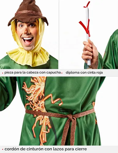 Vista 4 de Rubie's Disfraz de espantapájaros, edición del 75 aniversario de Mago de Oz, para adulto