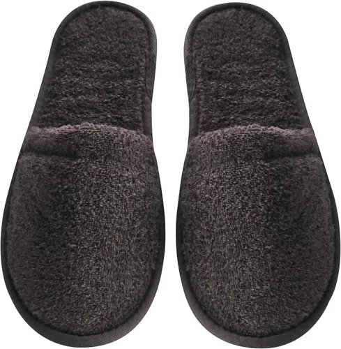 Vista 8 de Arus Pantuflas de algodón turco para hombre, de felpa de rizo para spa y baño