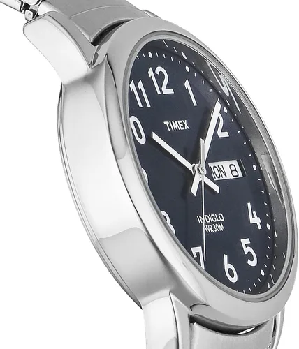 Vista 3 de Timex reloj pulsera para hombres, con día y fecha y lectura sencilla