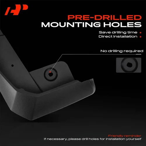 Vista 6 de A-Premium Juego de 4 solapas de barro para salpicaduras, guardabarros con accesorios compatibles con Ford Mustang Mach-E Mach E 2021-2022