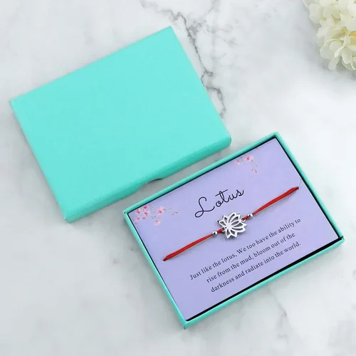 Vista 3 de Pulsera de cuentas de la buena suerte, hecha a mano, cordón rojo, ajustable, para amante del caballo