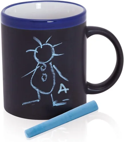 Vista 3 de eBuyGB Taza de tiza - Memo Blackboard Personalizar Personalizar Personalizar (Negro)