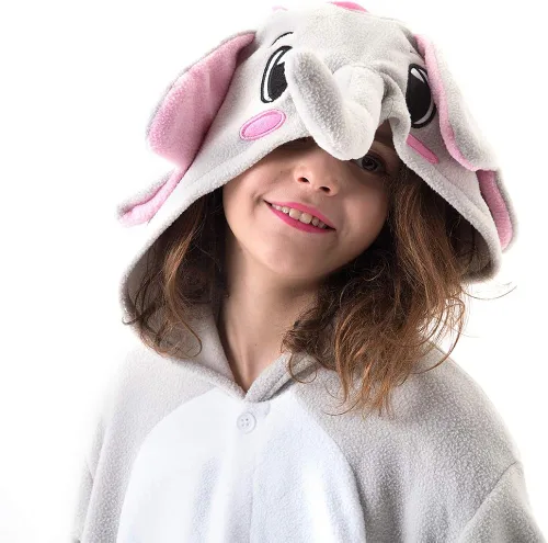 Vista 5 de Beauty Shine Kids Onesie Unisex Child Animal Costume Sleepwear Jumpsuit Christmas Halloween Cosplay Pajamas