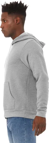 Vista 3 de Sudadera con capucha Bella + Canvas, unisex, con friza de algodón