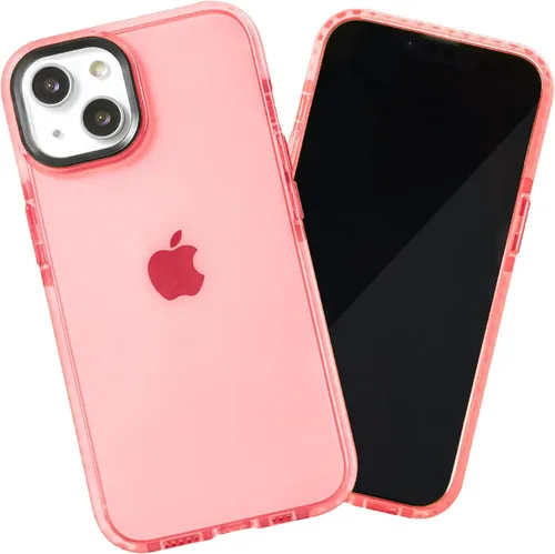 Vista 16 de SteepLab Funda de barrera para iPhone 13, protección de 360 grados que absorbe impactos con bisel elevado y colores llamativos (cielo azul brillante)
