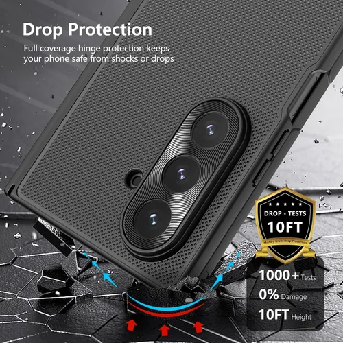 Vista 8 de Nillkin Funda magnética para Samsung Galaxy Z Fold 7 con protector de pantalla separado, [compatible con MagSafe] [Protección de bisagra] Textura