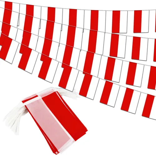 Vista 17 de Bandera de cuerda de calidad premium de 95 pies con 100 países - Banderines internacionales vibrantes perfectos para decoraciones de fiesta, bares