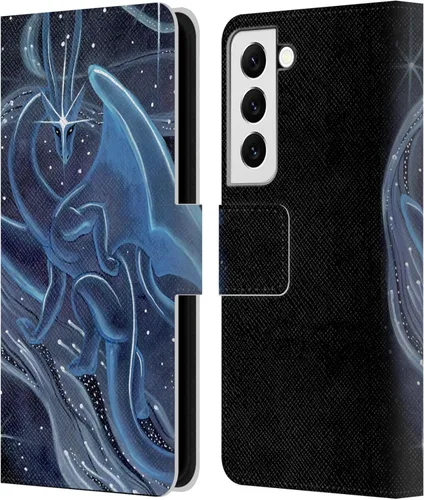 Vista 304 de Head Case Designs Officially Licensed Carla Morrow Galactic Entrancement Dragons Leather Wallet Case Compatible with Samsung Galaxy A07 4G