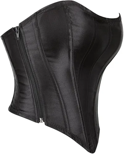 Vista 3 de SHYMMUO Corsé sexy para mujer, top corto de verano para salir, sin tirantes, con cinturón